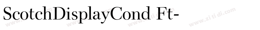 ScotchDisplayCond Ft字体转换